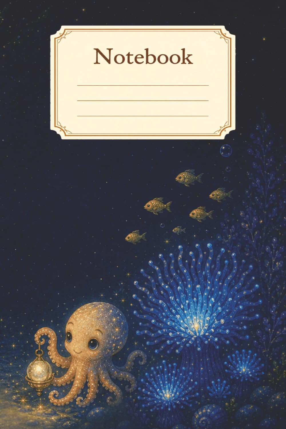 Cute Octopus Notebook cover